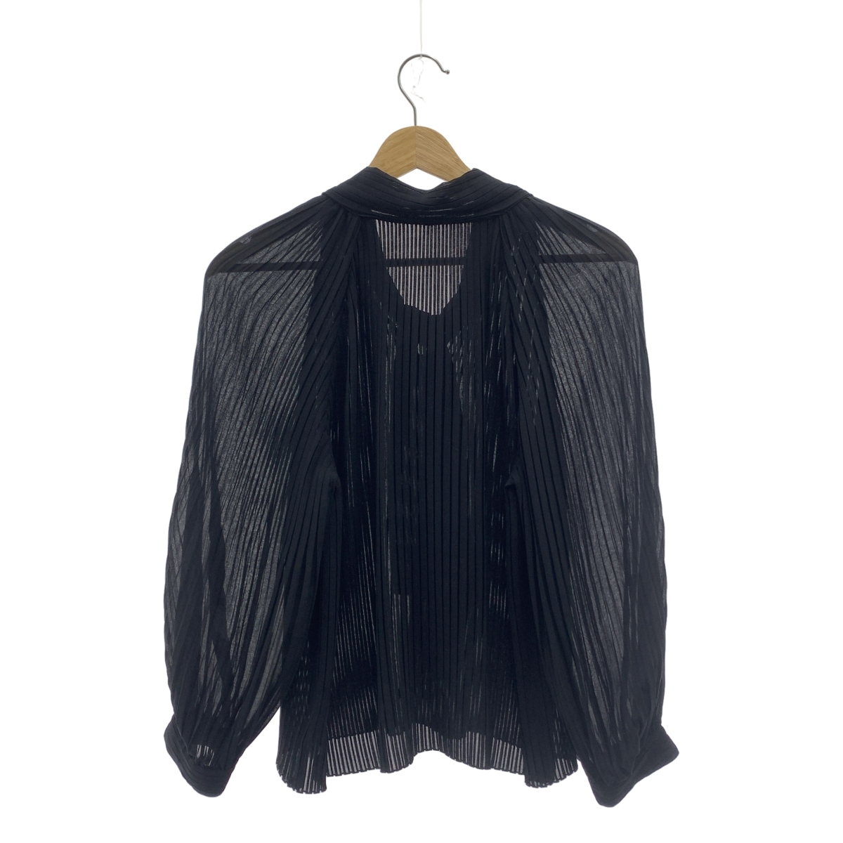 TOMORROWLAND / トゥモローランド ボウタイ ポリエステル プリーツブラウス