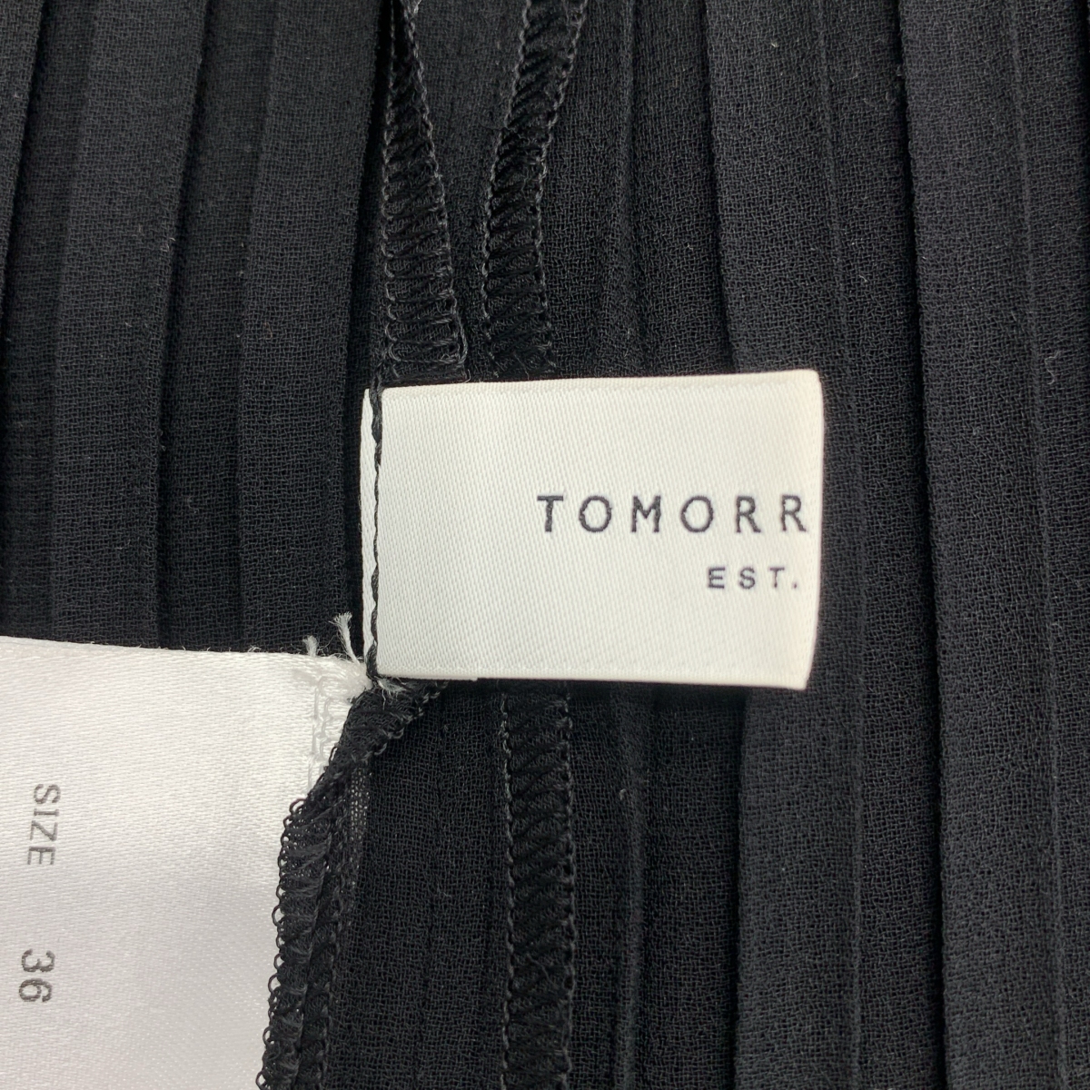 TOMORROWLAND / トゥモローランド ボウタイ ポリエステル プリーツブラウス