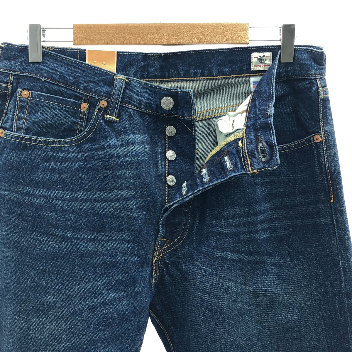 Levi's / リーバイス 裏5115 / WHITE OAK 501 赤耳 ボタンフライ USA製 ストレート デニムパンツ