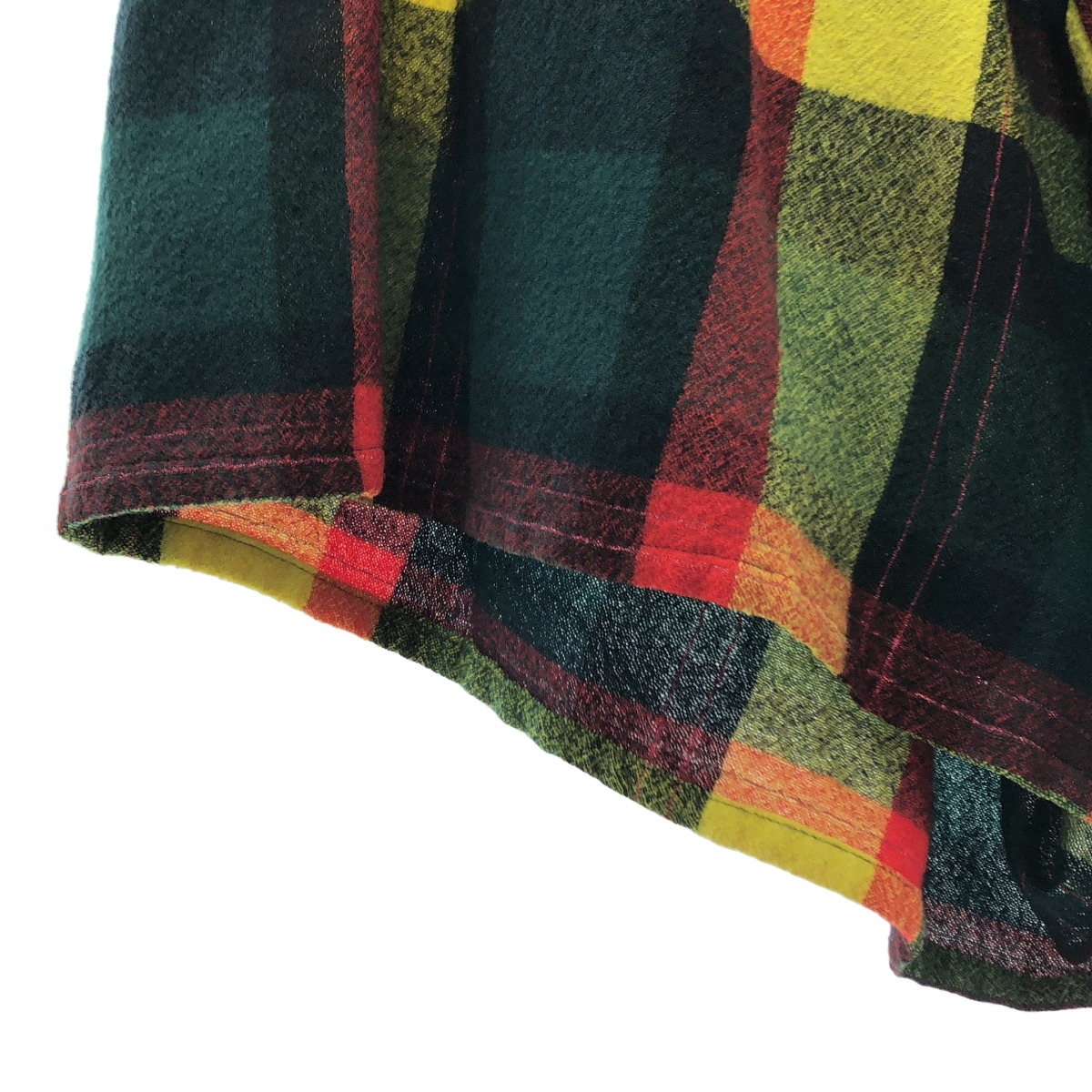 YOHJI YAMAMOTO +NOIR / ヨウジヤマモトプリュスノアール ウール チェック ワイド サルエル パンツ