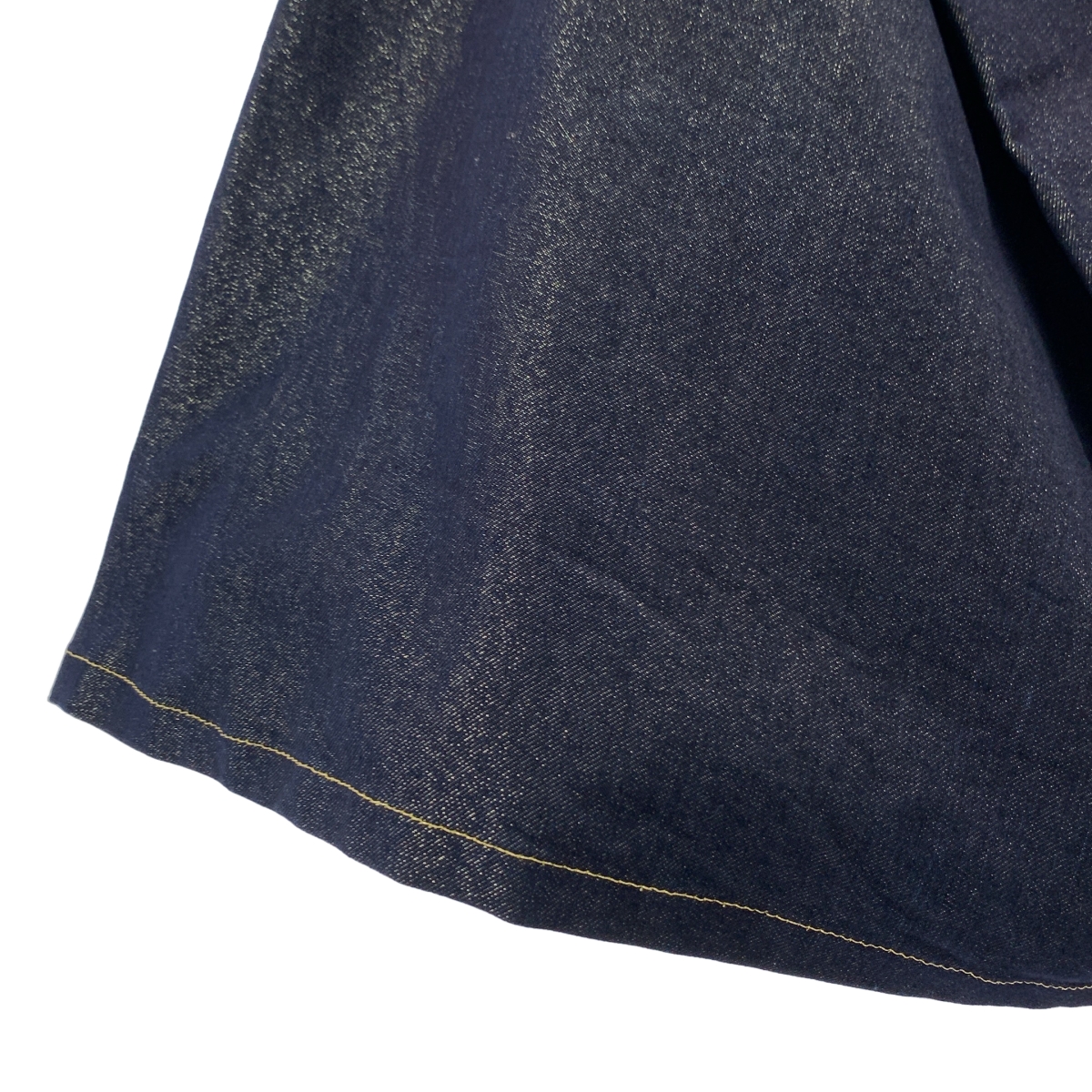 JUNYA WATANABE / ジュンヤワタナベ 金糸混 シャイニーデニム 変形 スカート