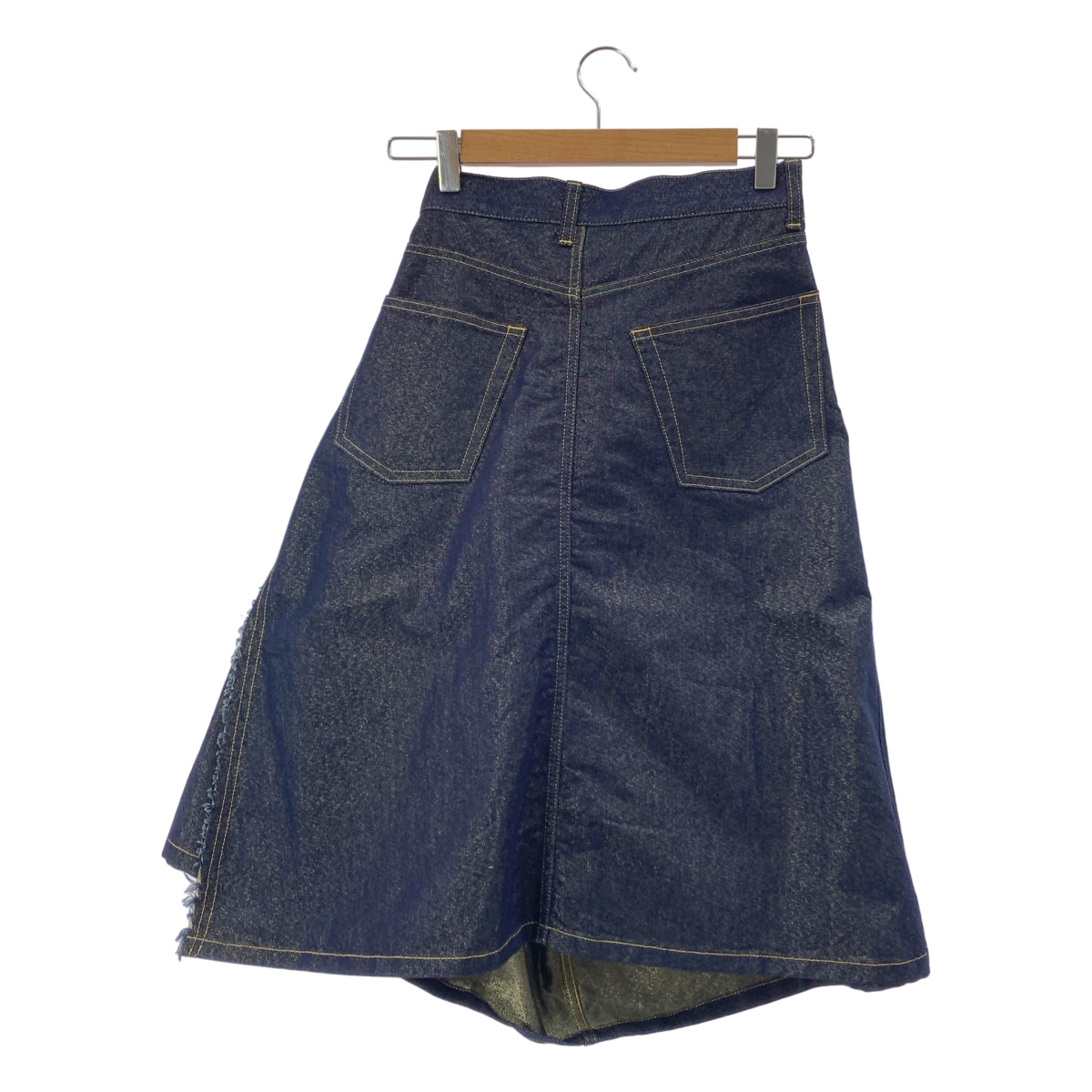 JUNYA WATANABE / ジュンヤワタナベ 金糸混 シャイニーデニム 変形 スカート