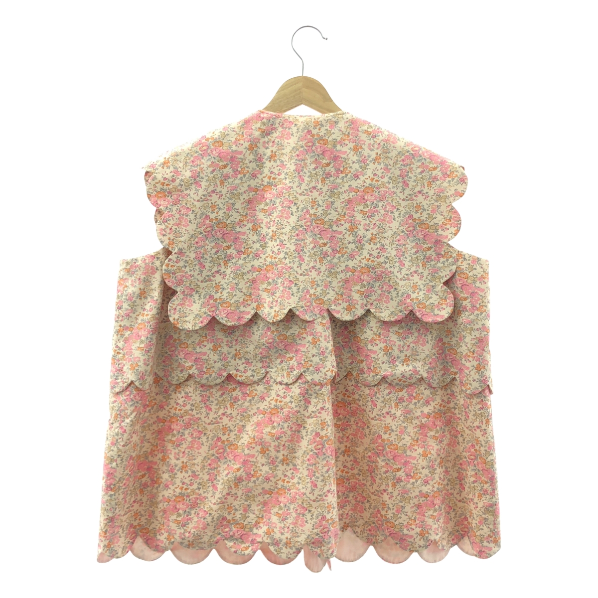 SEVEN TEN by MIHO KAWAHITO / セブンテンバイミホカワヒト 襟付き スカラップ トップス 花柄