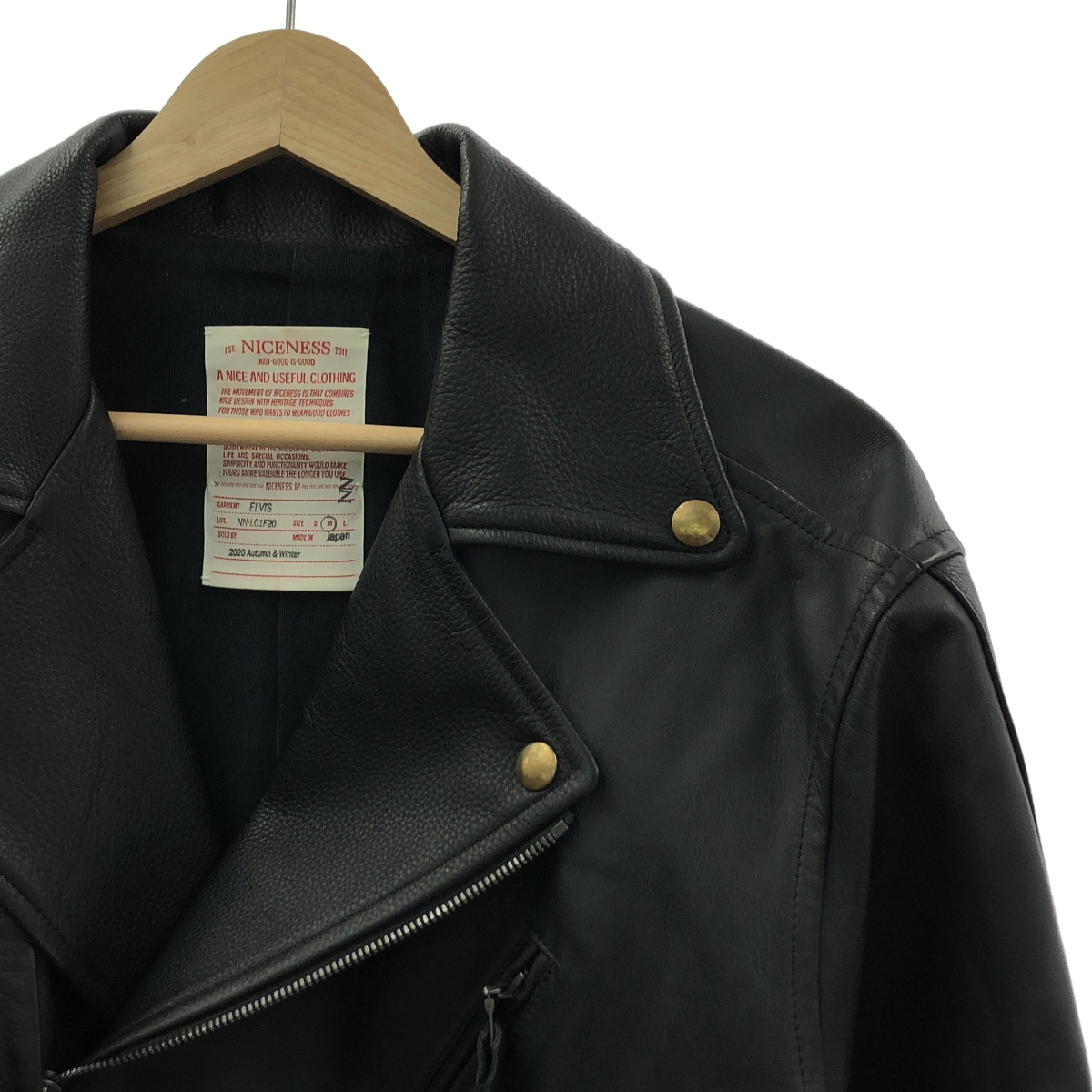 NICENESS / ナイスネス ELVIS エルヴィス レザー ダブル ライダースジャケット