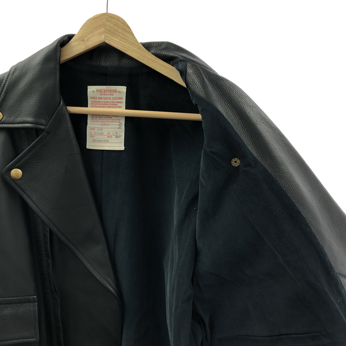 NICENESS / ナイスネス ELVIS エルヴィス レザー ダブル ライダースジャケット