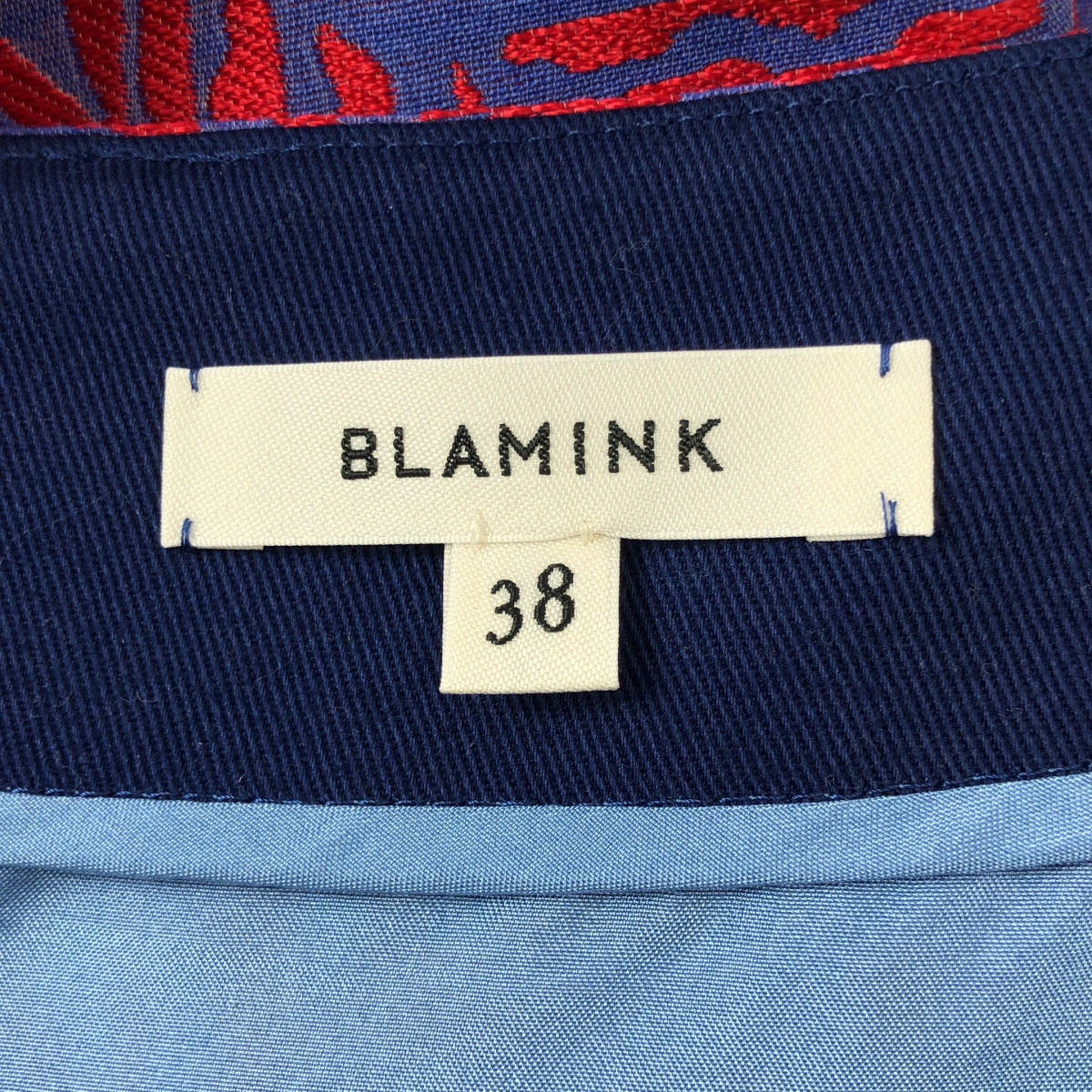 BLAMINK / ブラミンク タック 総柄 ロングスカート