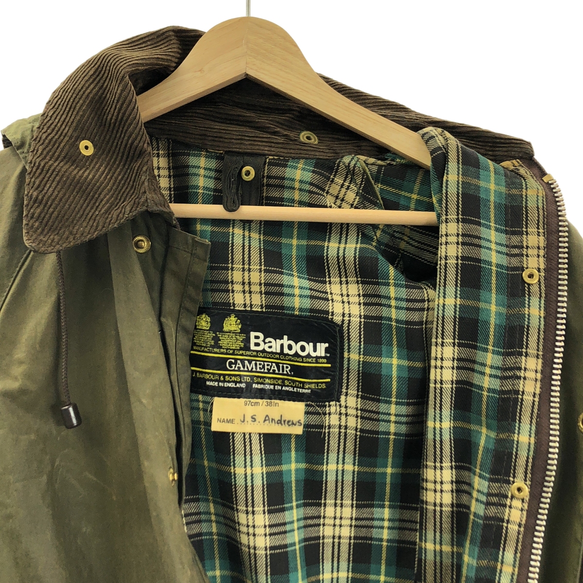 Barbour / バブアー 1980s Gamefair ゲームフェア フード付き ジャケット