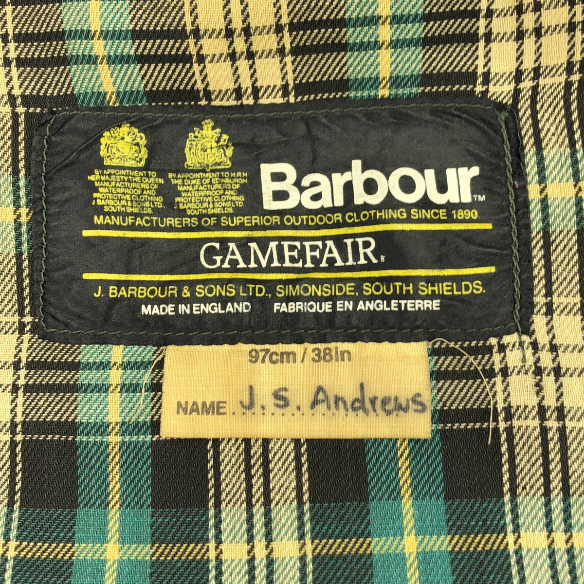 Barbour / バブアー 1980s Gamefair ゲームフェア フード付き ジャケット