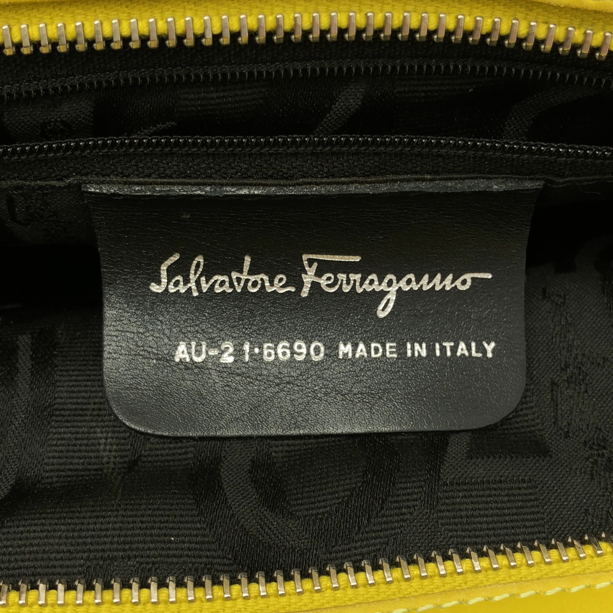 Salvatore Ferragamo / サルヴァトーレフェラガモ グラデーション グログラン チェーンハンドル トートバッグ / ロゴ総裏地