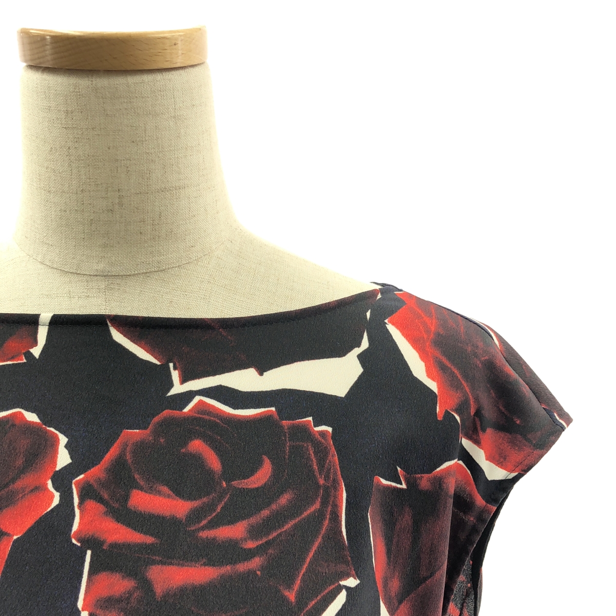 PS Paul Smith / ピーエスポールスミス バラ フラワープリント ノースリーブワンピース