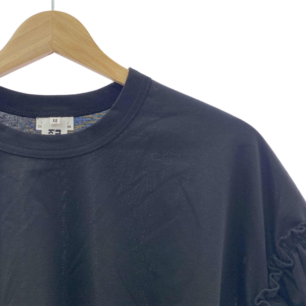 noir kei ninomiya / ノワールケイニノミヤ 綿ポンチ バブル スリーブ ワイド TEE カットソー