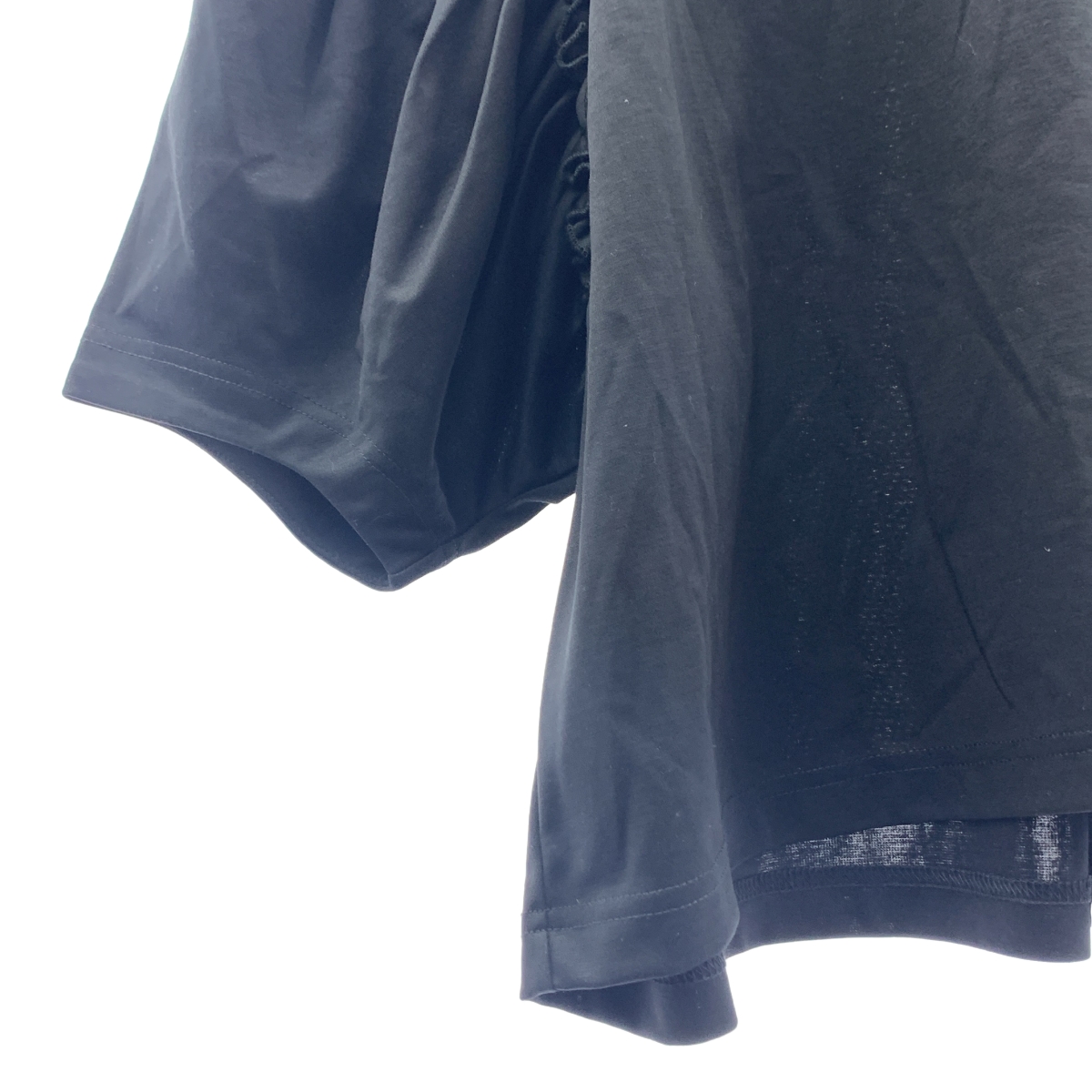 noir kei ninomiya / ノワールケイニノミヤ 綿ポンチ バブル スリーブ ワイド TEE カットソー