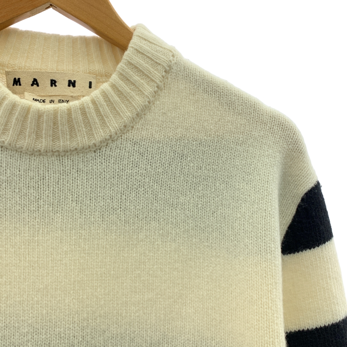 MARNI / マルニ ウール ボーダー クルーネックニット