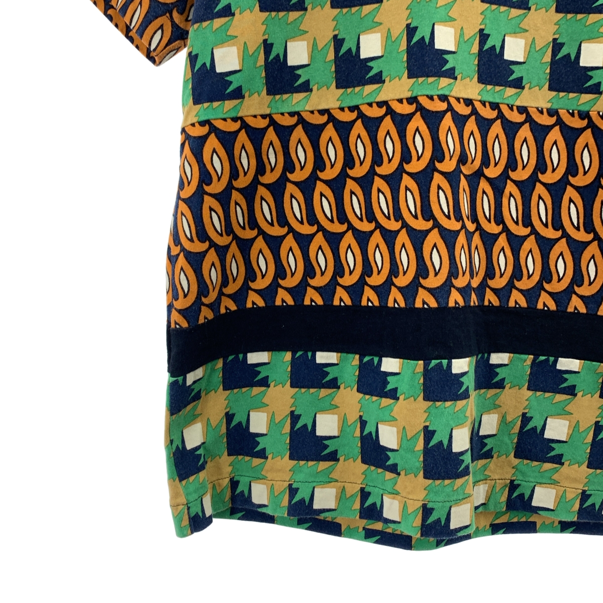 JUNYA WATANABE COMME des GARCONS / ジュンヤワタナベ コットン 総柄 切替 Tシャツ