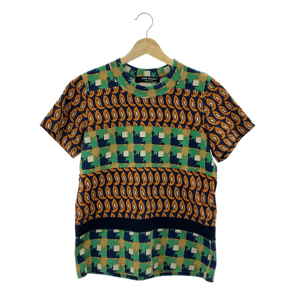 JUNYA WATANABE COMME des GARCONS / ジュンヤワタナベ コットン 総柄 切替 Tシャツ