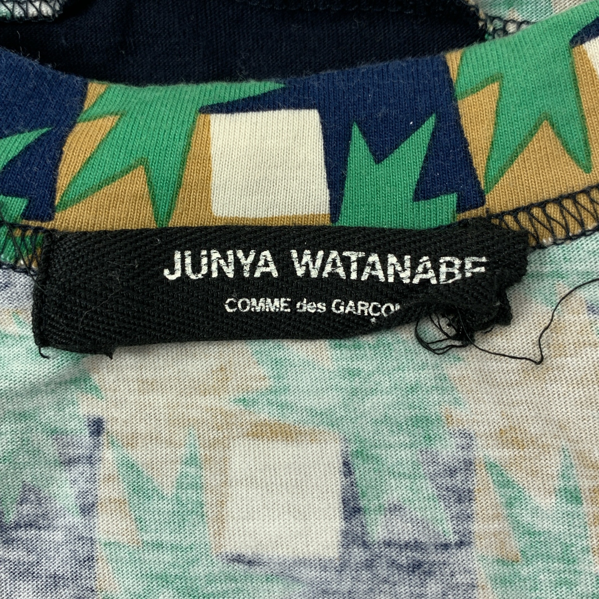 JUNYA WATANABE COMME des GARCONS / ジュンヤワタナベ コットン 総柄 切替 Tシャツ