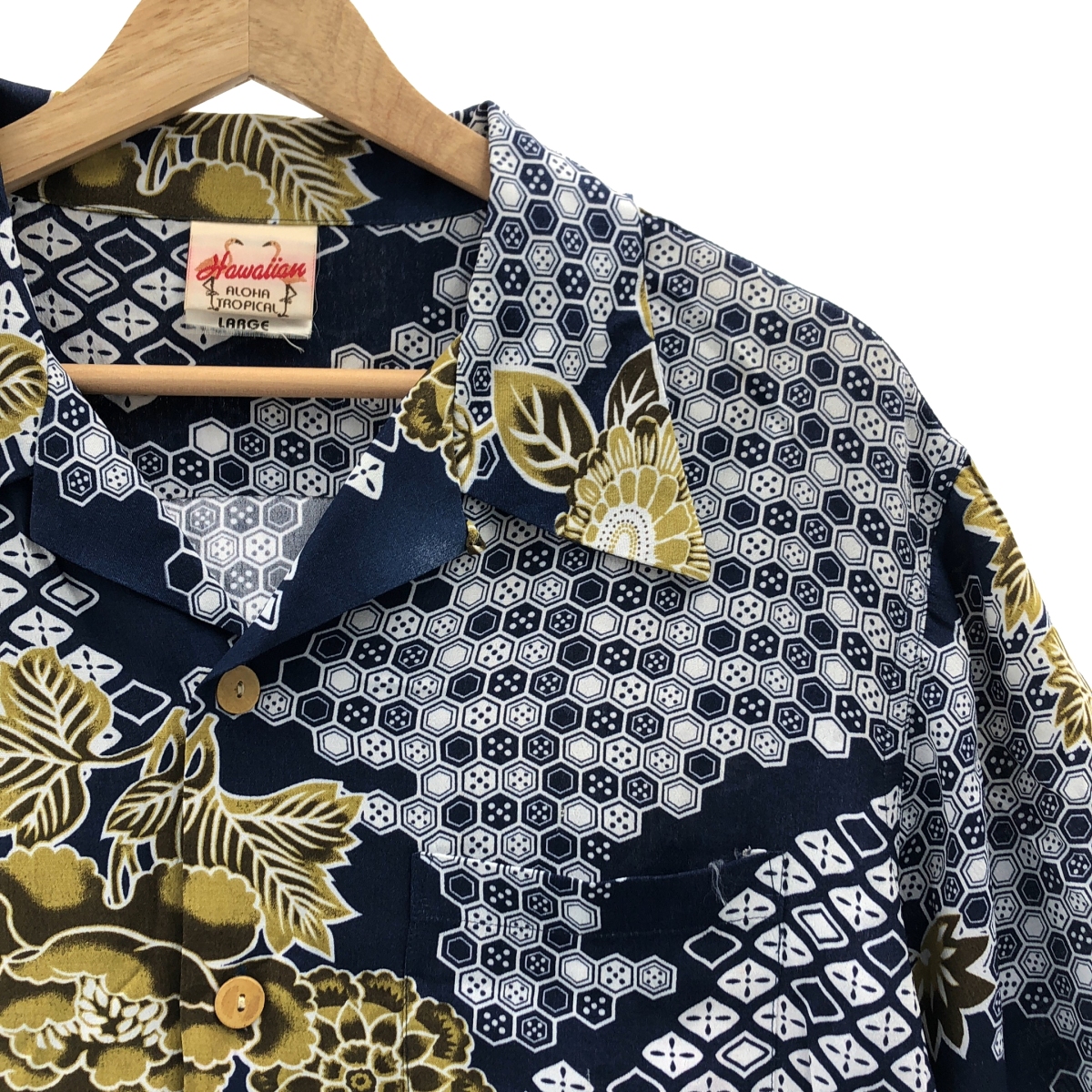 その他 総柄 オープンカラーシャツ