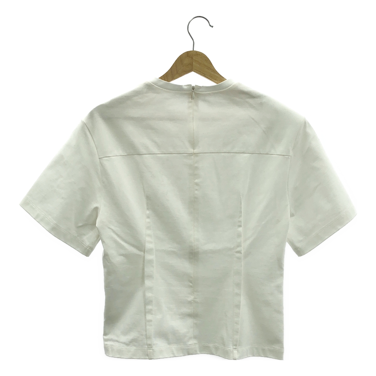 IRENE / アイレネ オーガニックコットン パワーショルダー Tシャツ カットソー