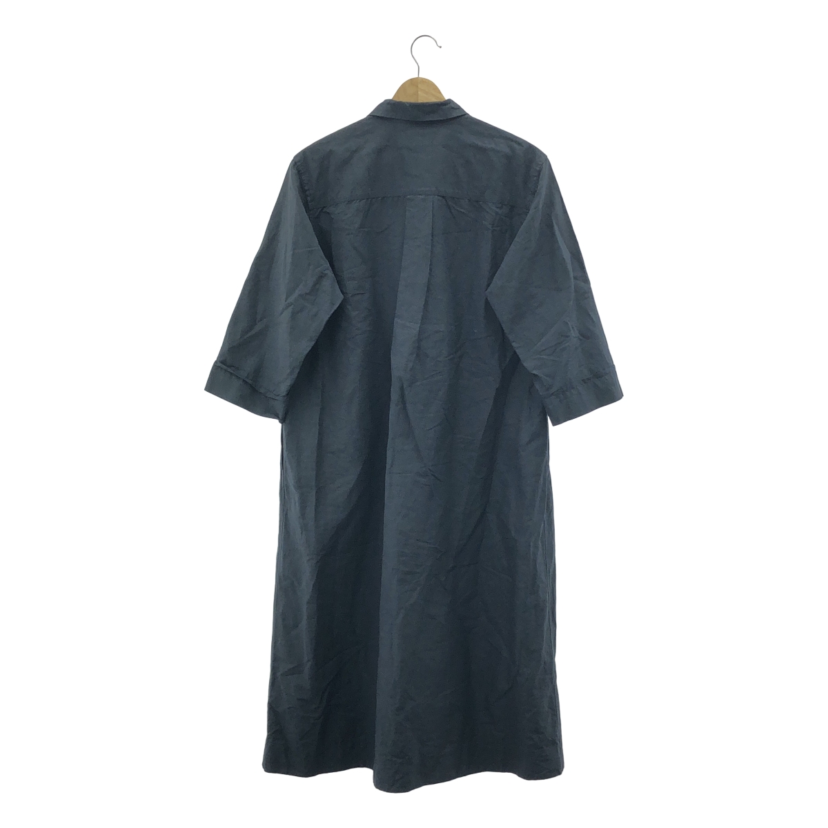 MARGARET HOWELL / マーガレットハウエル FINE PLAINWEAVE COTTON LINEN 長袖 シャツ ロング ワンピース