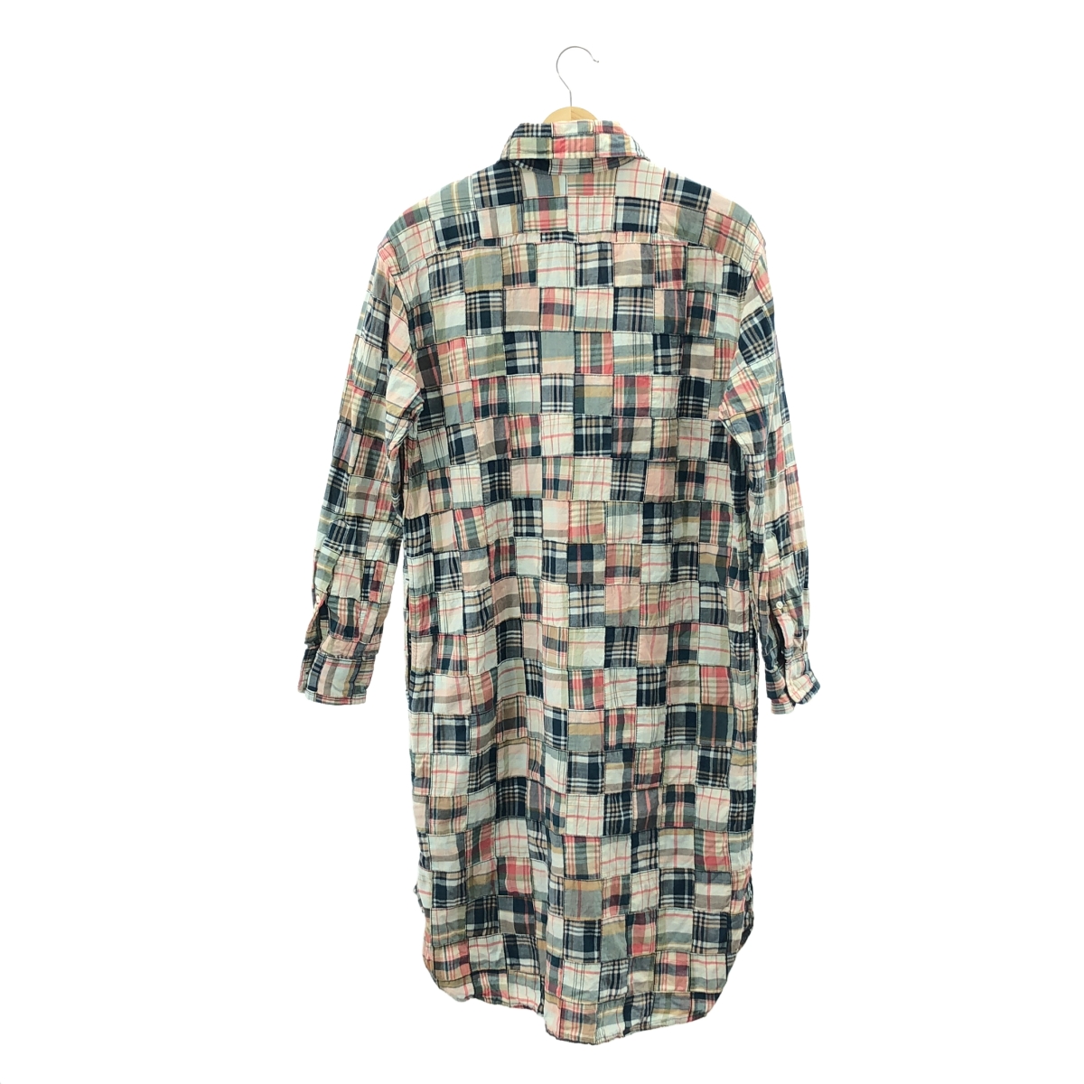 POLO RALPH LAUREN / ポロラルフローレン チェック パッチワーク コットン プルオーバーワンピース