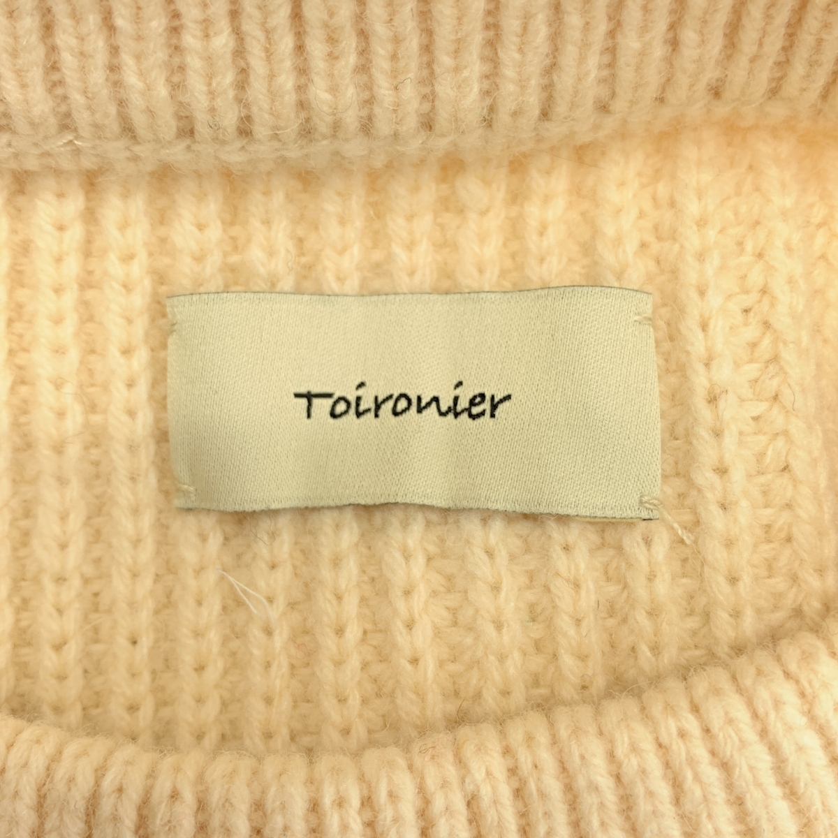 Toironier / トワロニエ サイドスリット リブニット