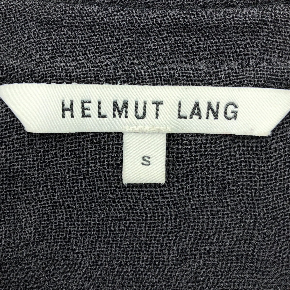 HELMUT LANG / ヘルムートラング キーネック ノースリーブ レーヨンアセテート ワンピース