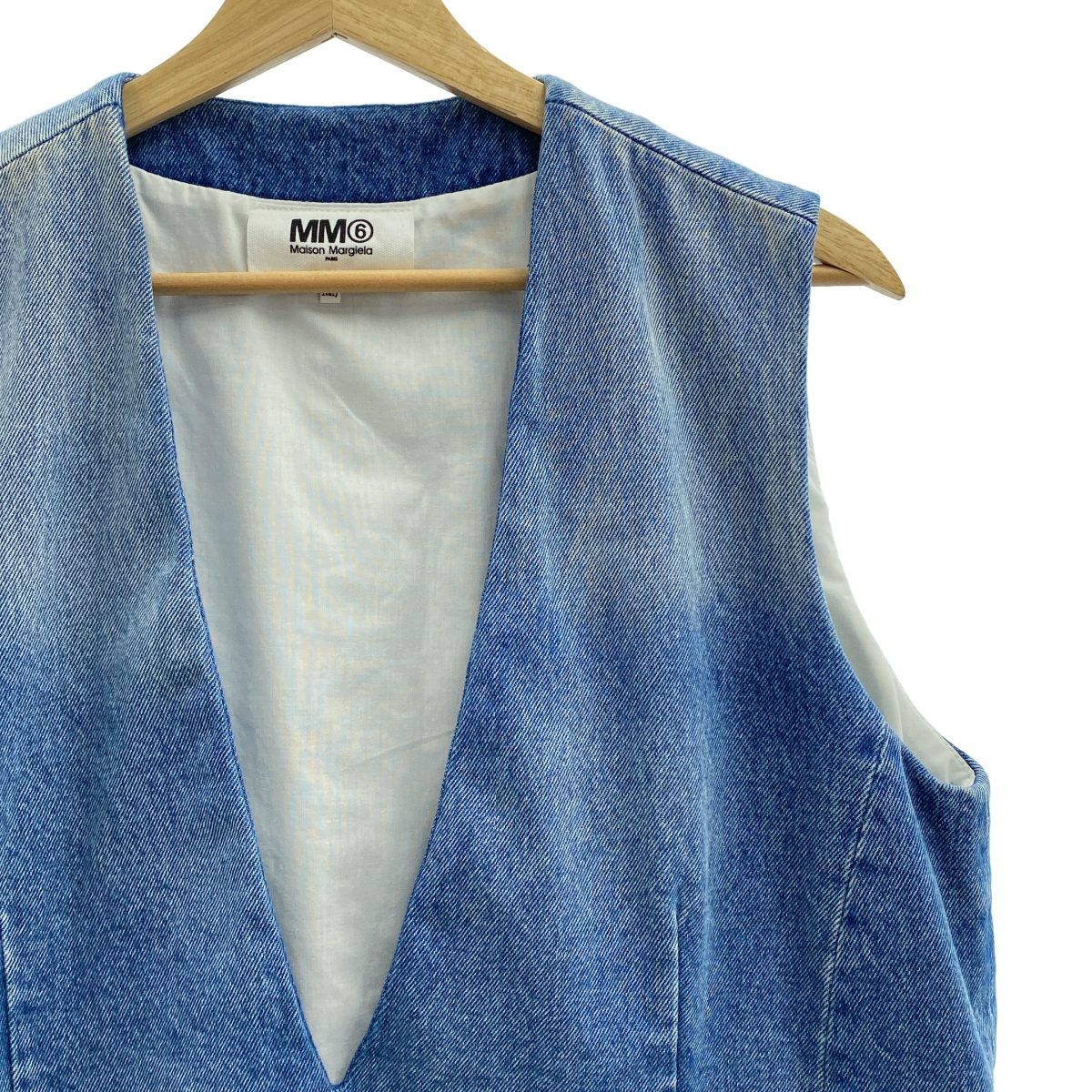 MM6 Maison Margiela / エムエムシックスメゾンマルジェラ Vネック デニム プルオーバー ワンピース