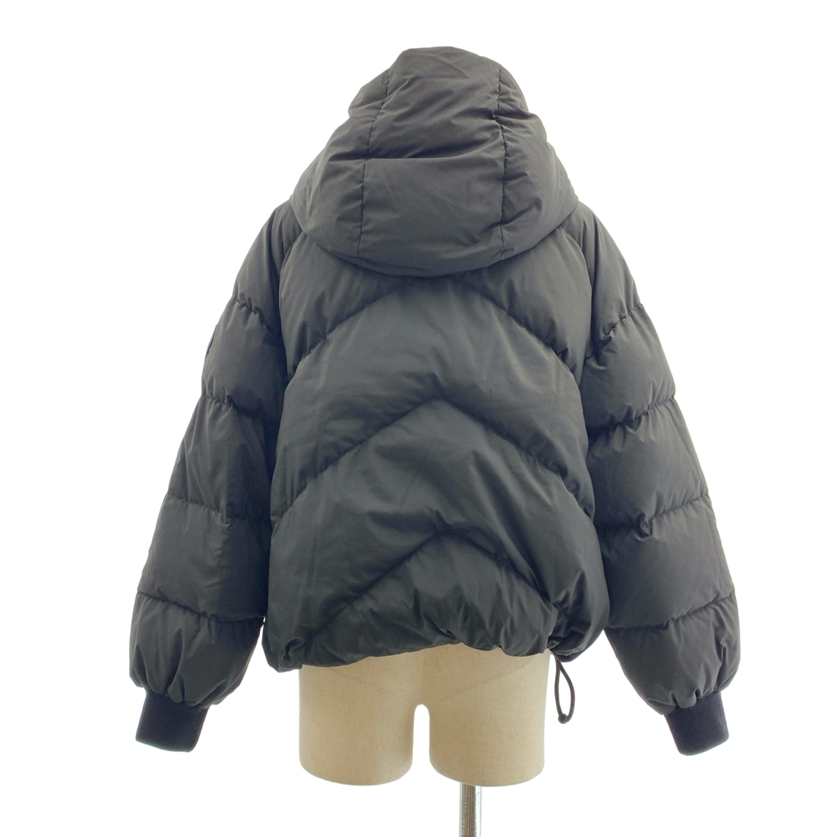 HERMES / エルメス セリエボタン ロゴジップ ドローストリング ダウン ジャケット フーディ