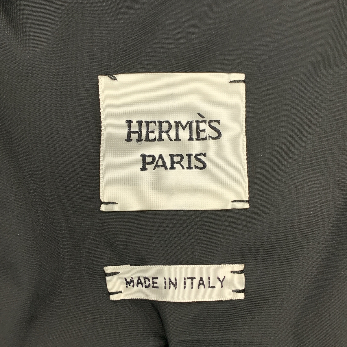 HERMES / エルメス セリエボタン ロゴジップ ドローストリング ダウン ジャケット フーディ