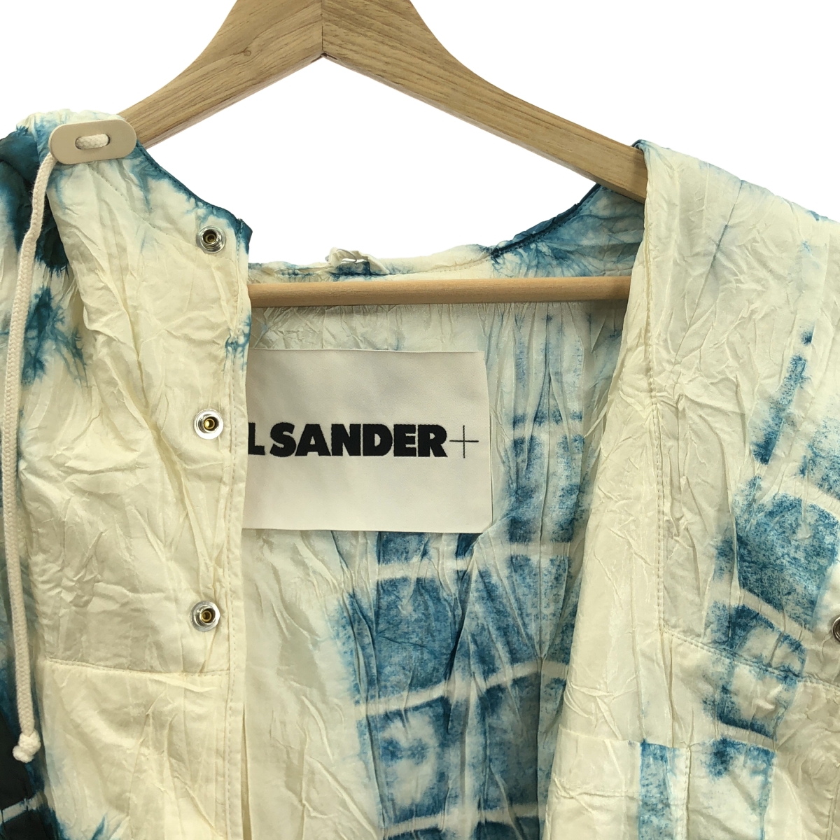 JIL SANDER+ / ジルサンダープラス BLOUSON 10 PD TD ナイロン シルク タイダイ染め フーデッドブルゾン