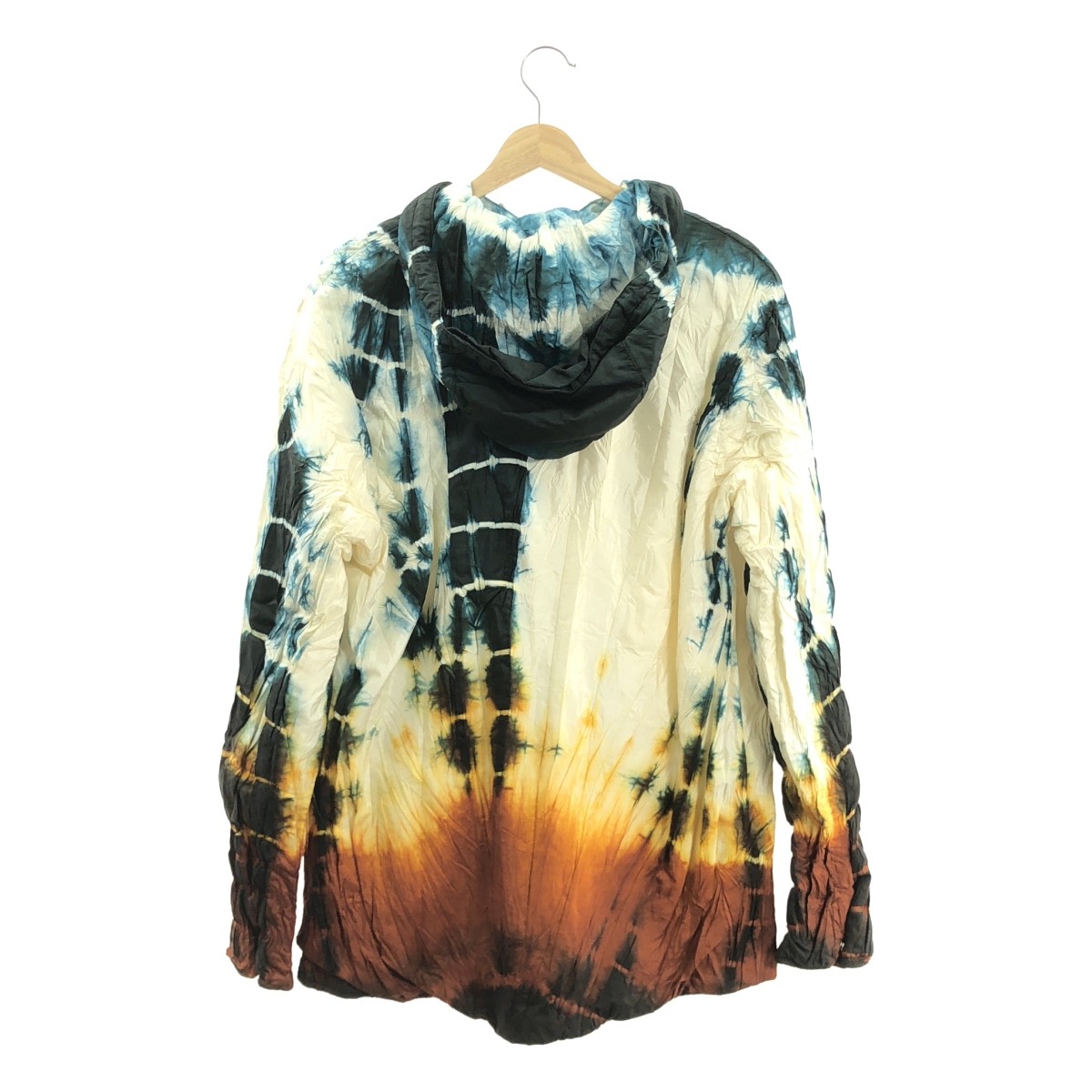 JIL SANDER+ / ジルサンダープラス BLOUSON 10 PD TD ナイロン シルク タイダイ染め フーデッドブルゾン