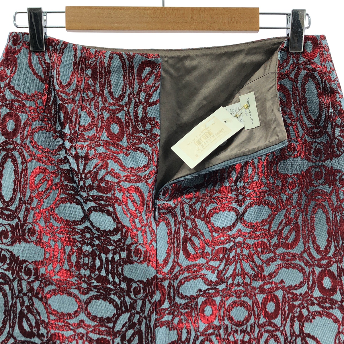 DRIES VAN NOTEN / ドリスヴァンノッテン SCRANTON 1415 W.W.SKIRT /  総柄 スリット スカート