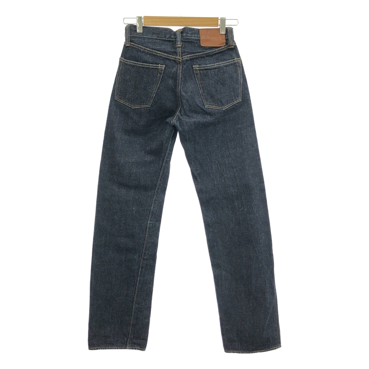 LENO / リノ レザーパッチ リジッド デニムパンツ