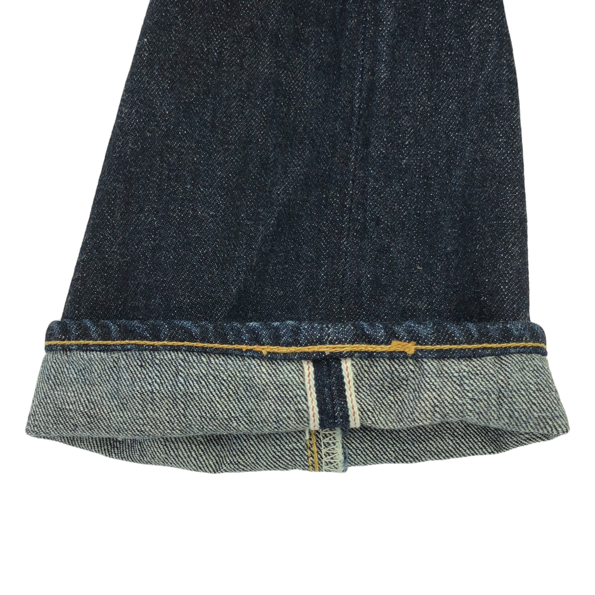 LENO / リノ レザーパッチ リジッド デニムパンツ