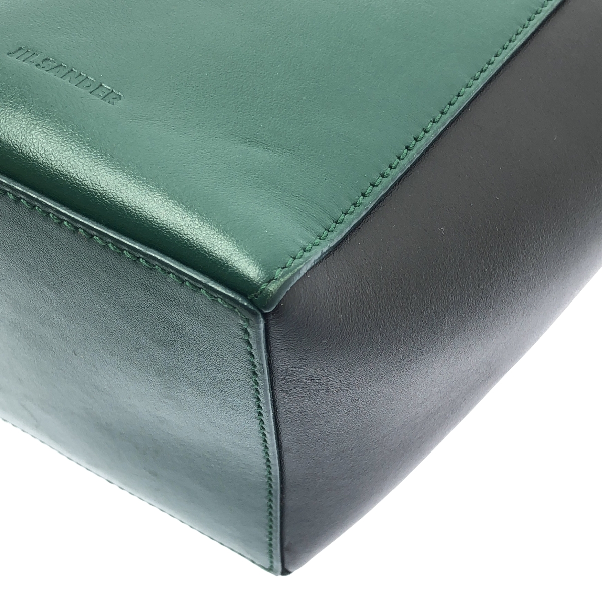 JIL SANDER / ジルサンダー CARTON SM / レザー ロゴ ドローストリング ショルダーバッグ / ユニセックス