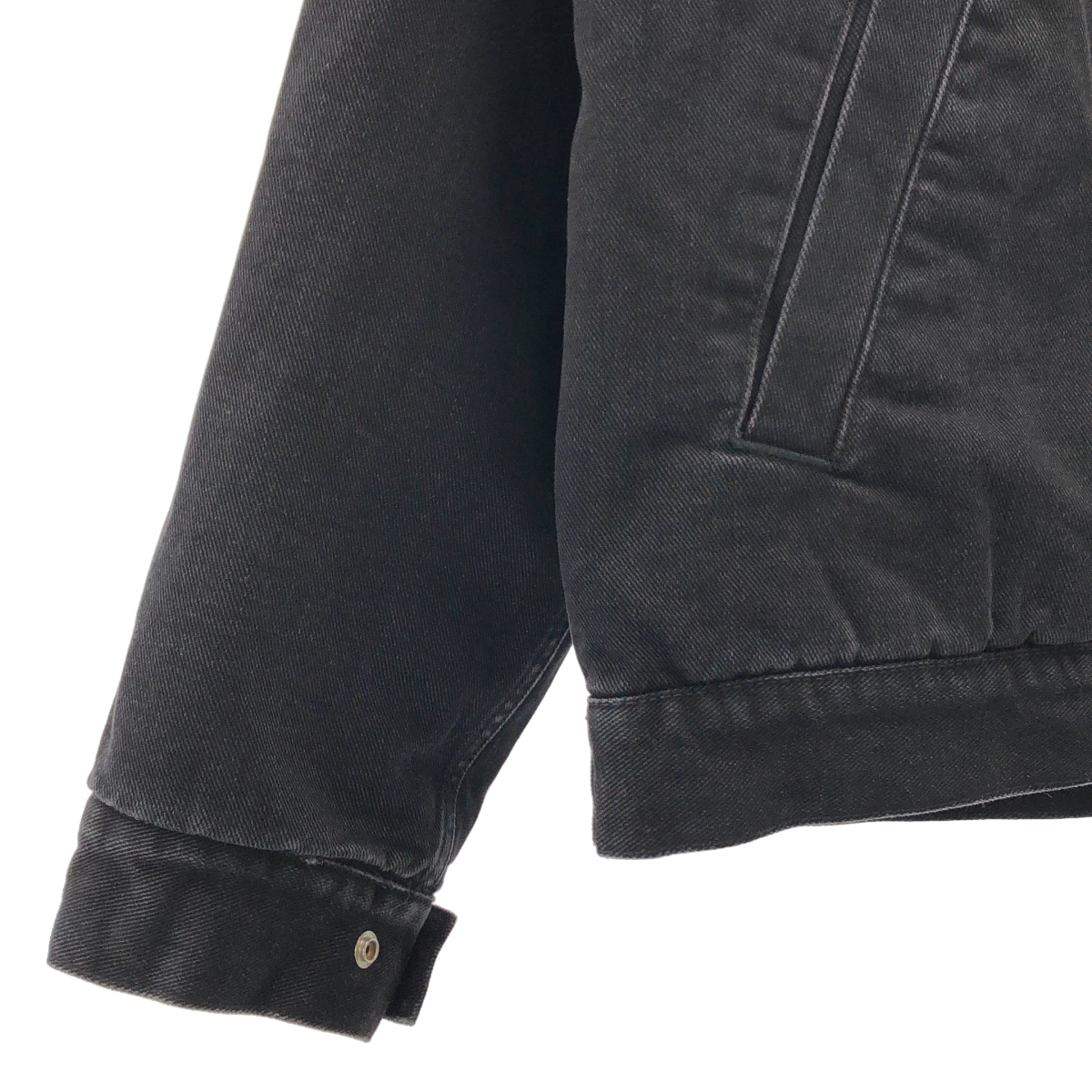 carhartt / カーハート ロゴジップ ボア ブラックデニム ジャケット