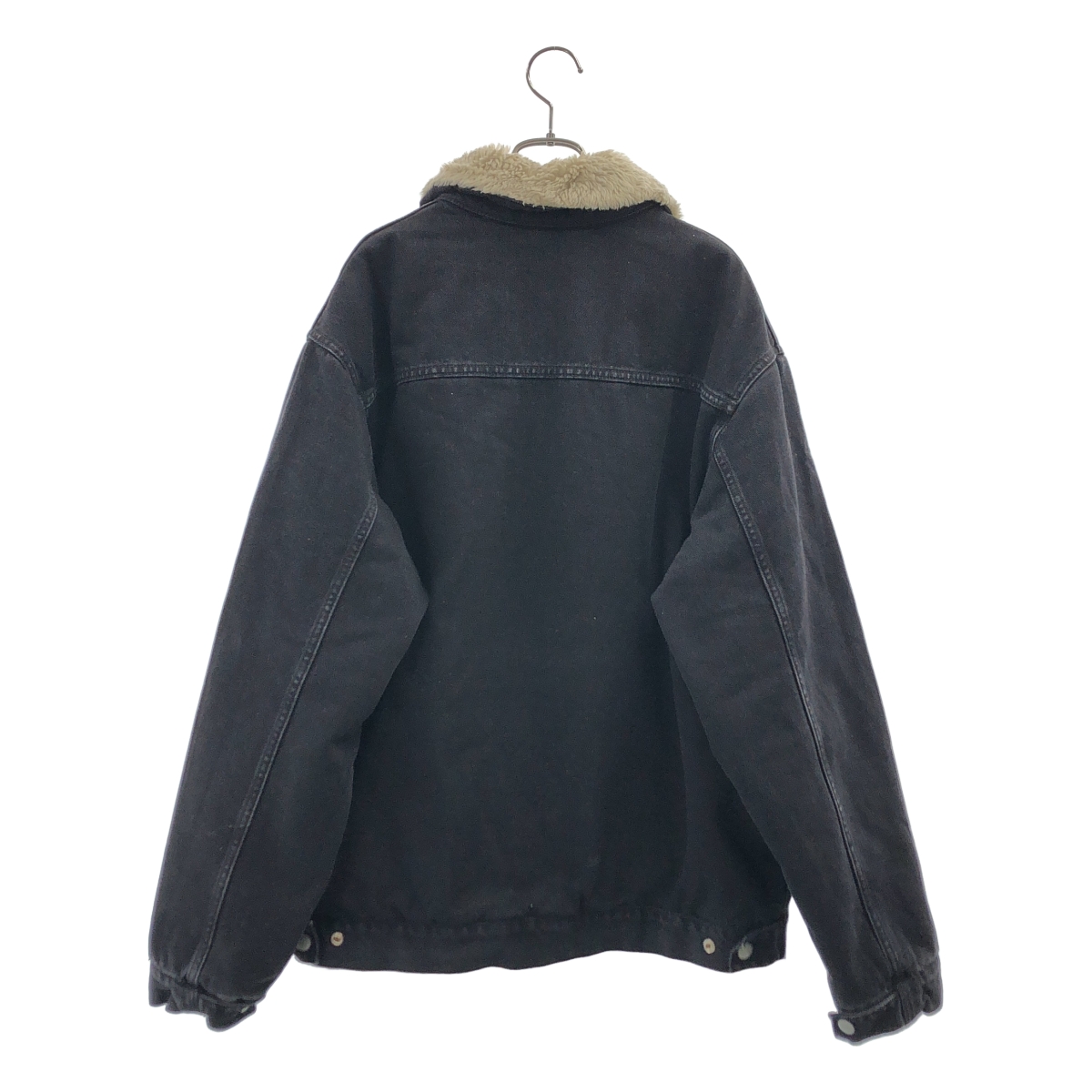 carhartt / カーハート ロゴジップ ボア ブラックデニム ジャケット