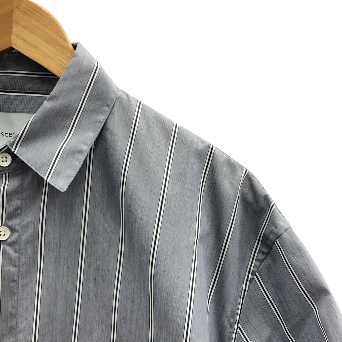 stein / シュタイン OVER SLEEVE SS SHIRT ストライプ オーバーサイズ シャツ