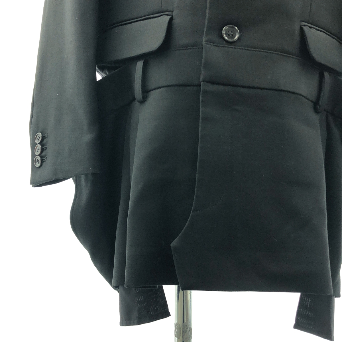 noir kei ninomiya / ノワールケイニノミヤ 変形 ドッキング シングルブレスト オーバー ジャケット