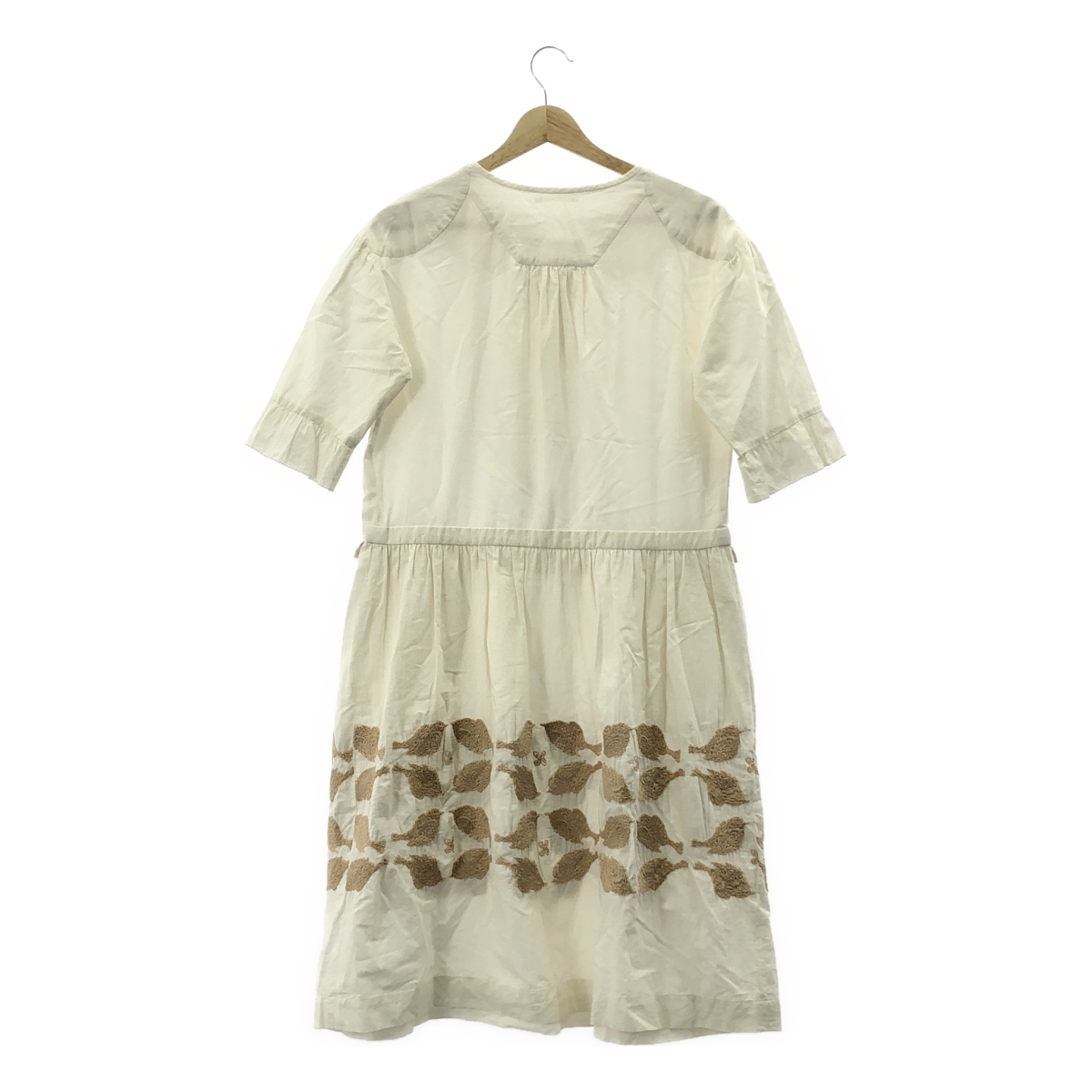 mina perhonen / ミナペルホネン four birds コットン シルク バード 刺しゅう ワンピース