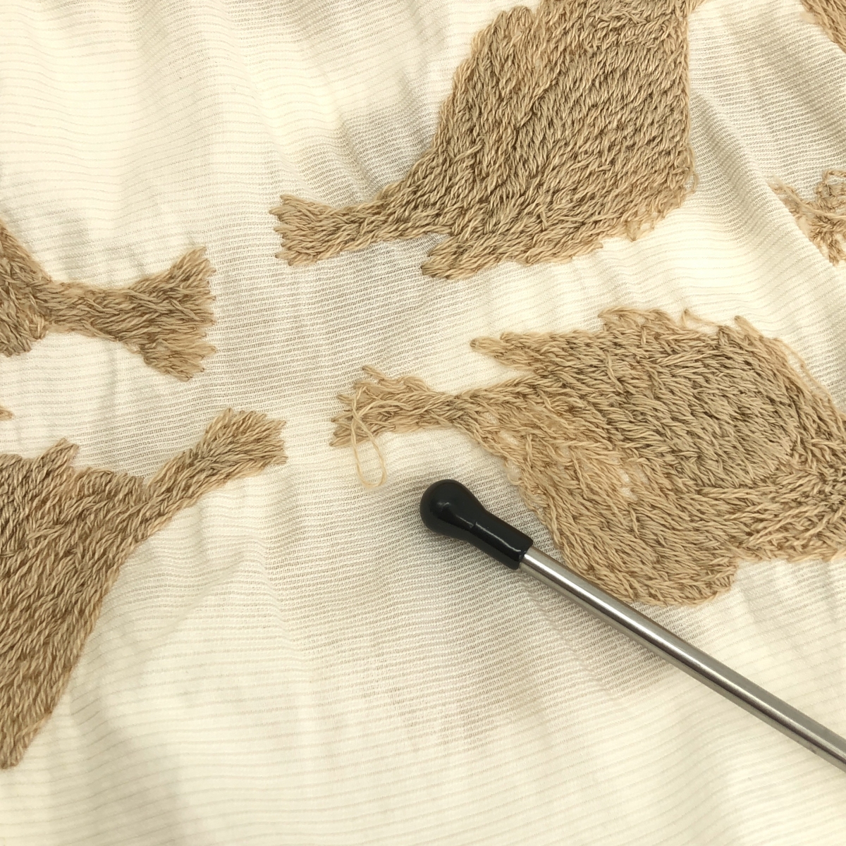 mina perhonen / ミナペルホネン four birds コットン シルク バード 刺しゅう ワンピース