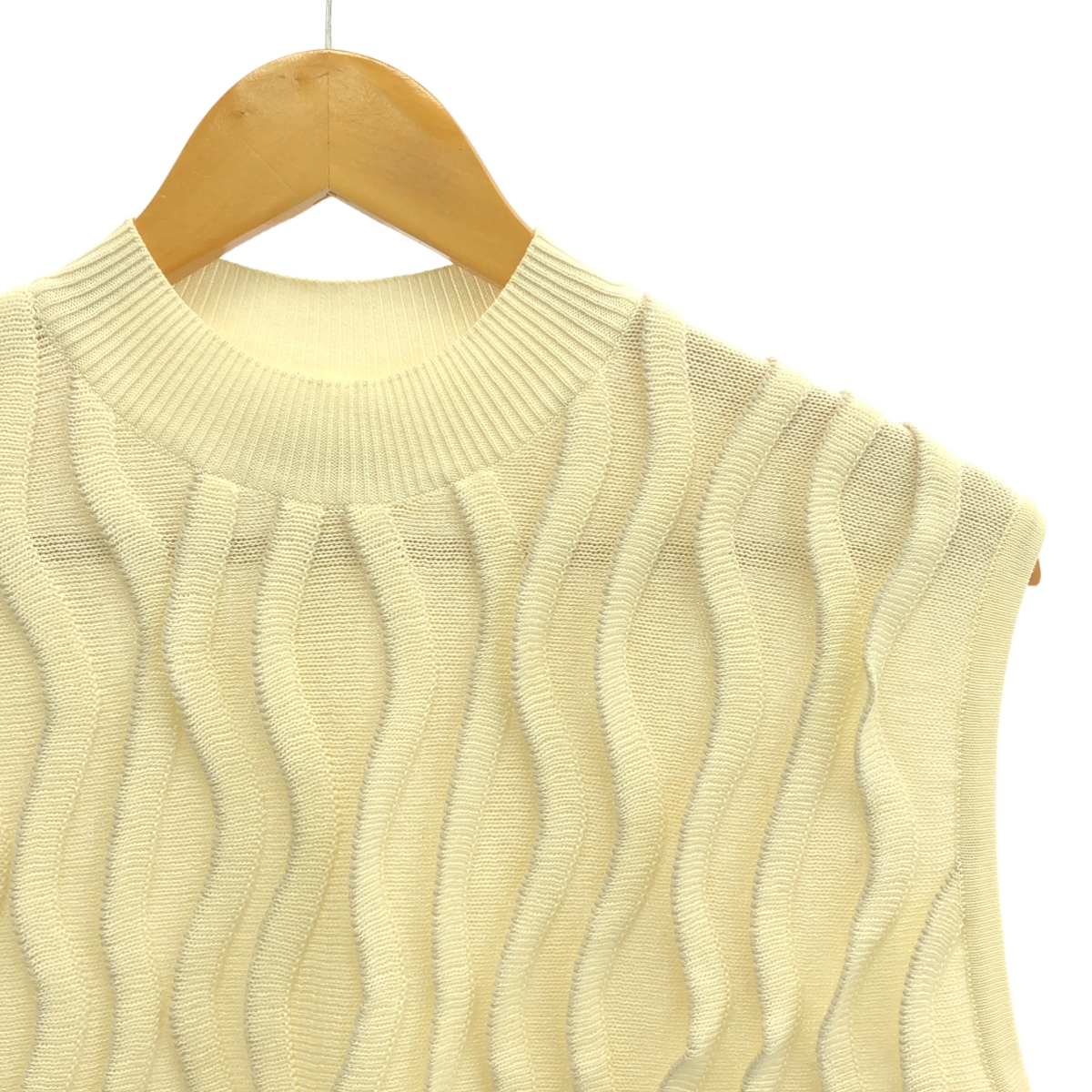 3.1 Phillip Lim / スリーワンフィリップリム Wavy Stitch Cotton Pullover ウェーブステッチ ノースリーブ コットンニット