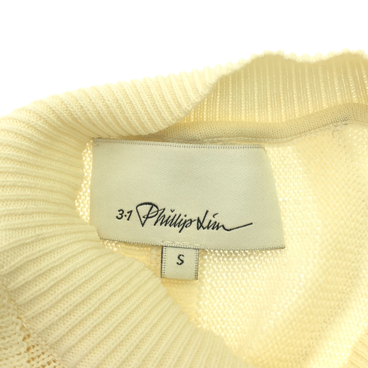 3.1 Phillip Lim / スリーワンフィリップリム Wavy Stitch Cotton Pullover ウェーブステッチ ノースリーブ コットンニット