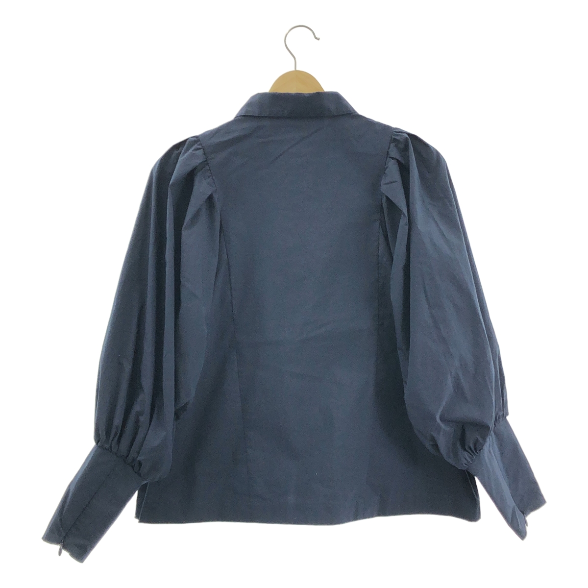 その他 ボリュームスリーブ ジップスリット シャツ ブラウス