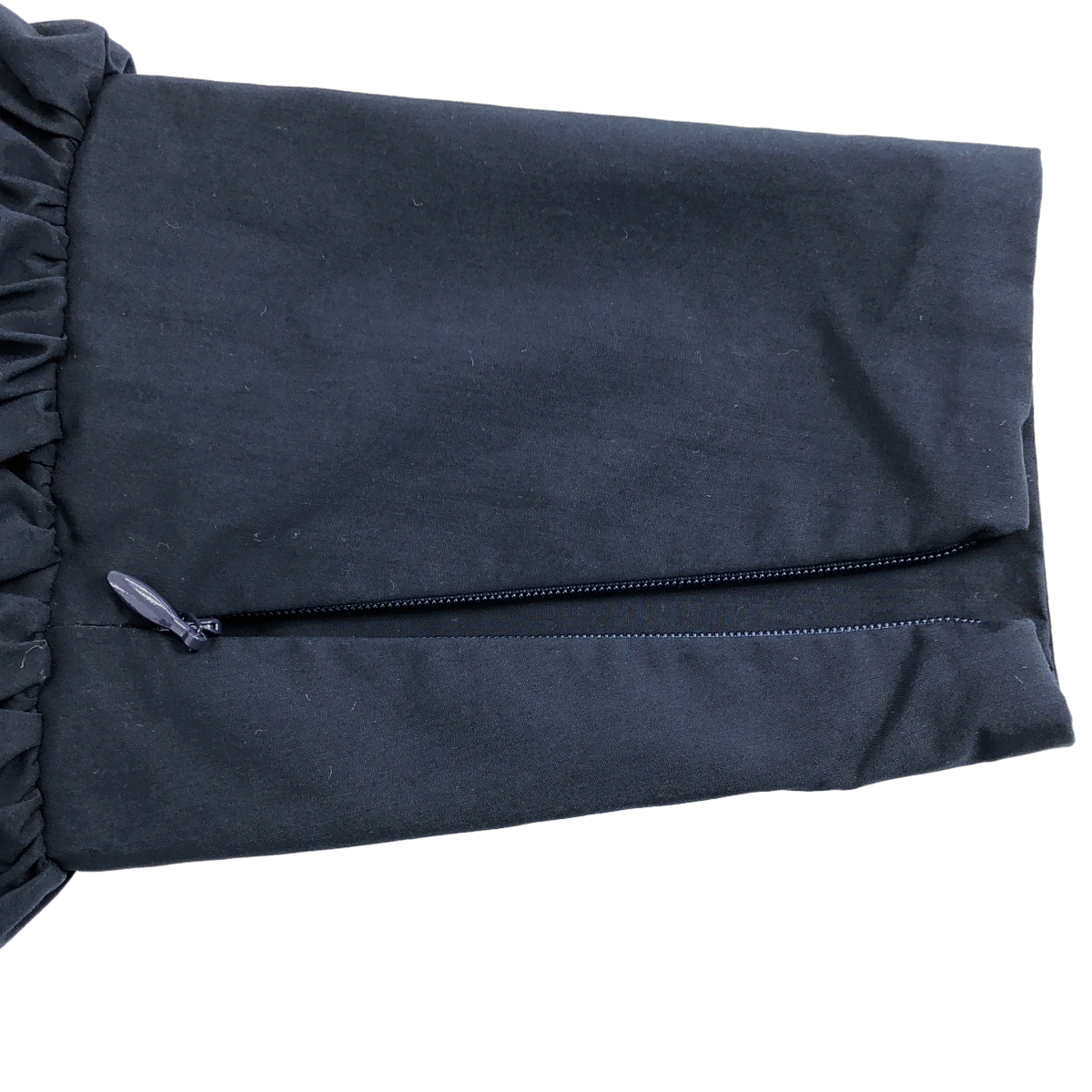 その他 ボリュームスリーブ ジップスリット シャツ ブラウス