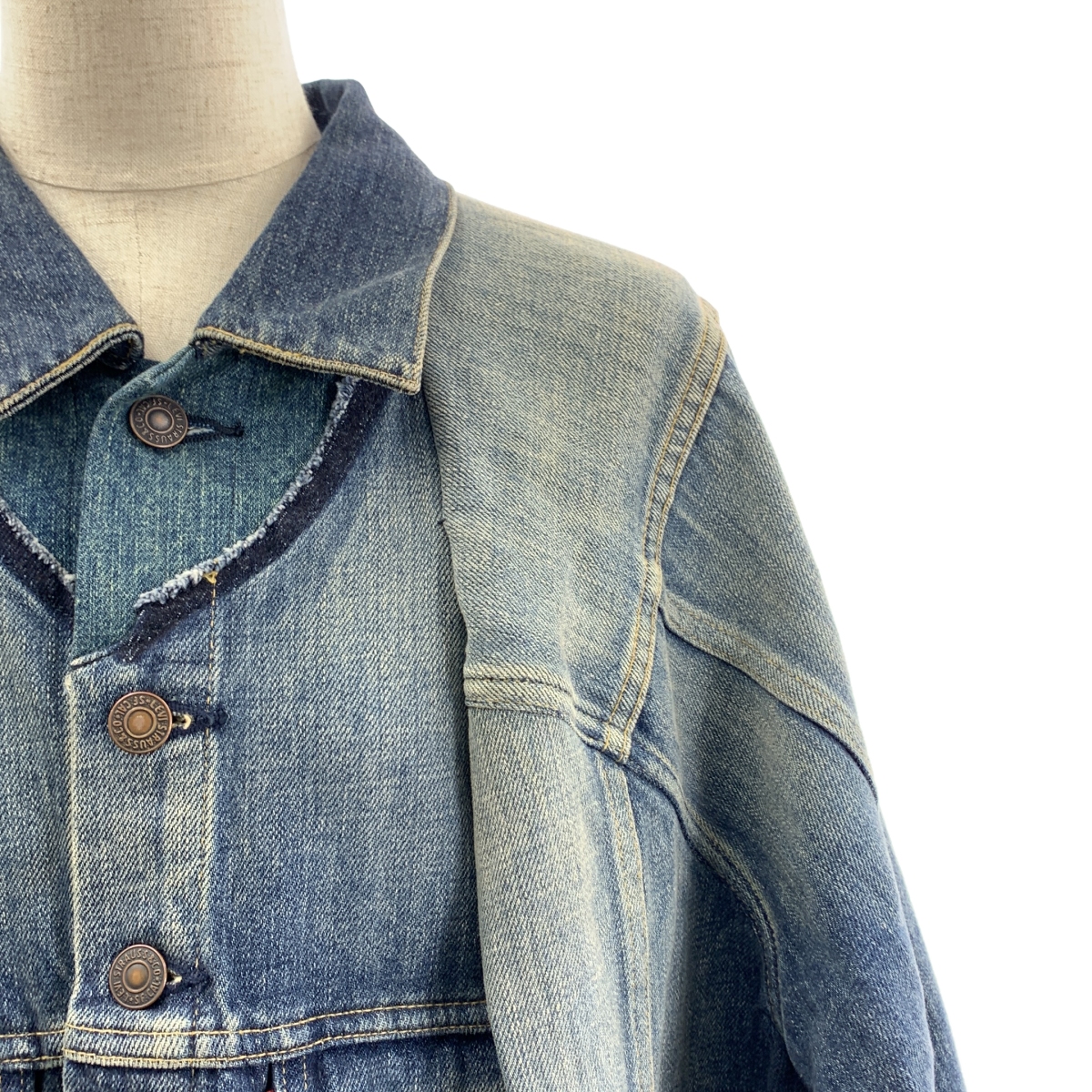 JUNYA WATANABE / ジュンヤワタナベ × Levi's ダメージ加工 再構築 デニムジャケット