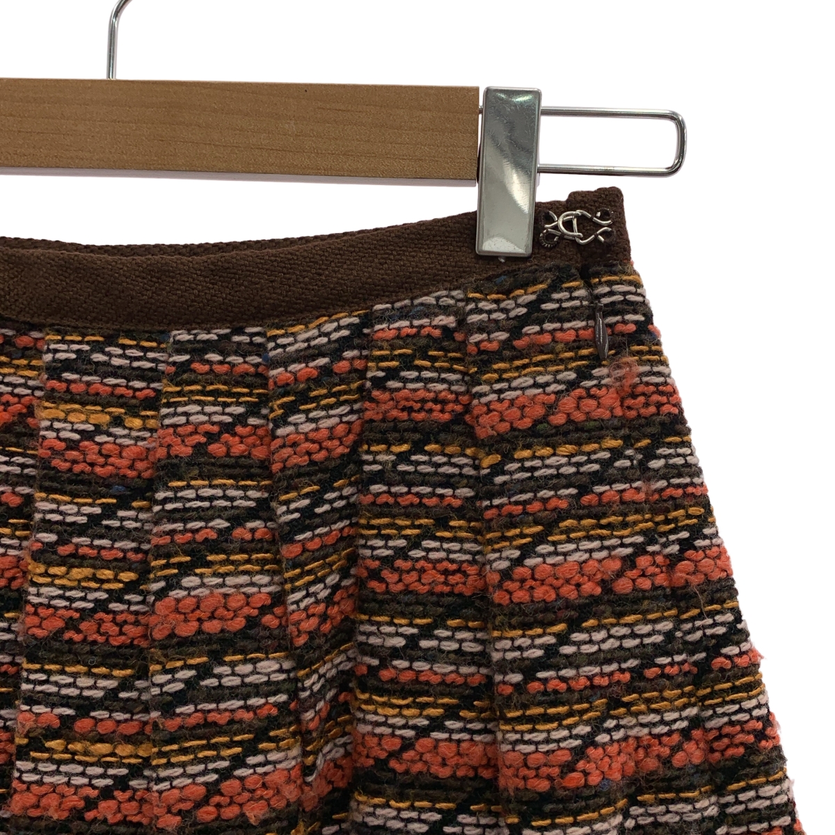 mina perhonen / ミナペルホネン poppy ウール ジャガード プリーツスカート