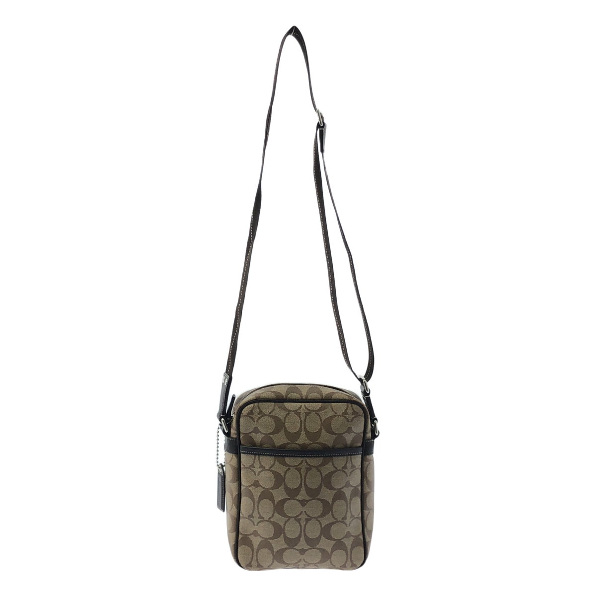 COACH / コーチ PVC シグネチャー ヘリテージストラップ ショルダーバッグ