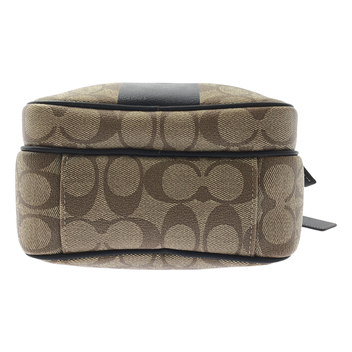 COACH / コーチ PVC シグネチャー ヘリテージストラップ ショルダーバッグ