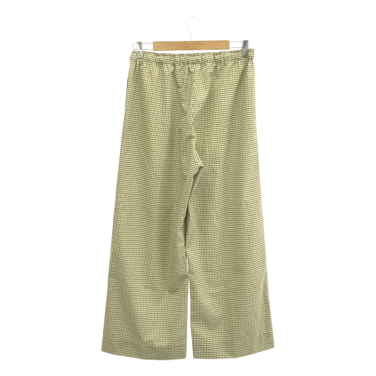 BLAMINK / ブラミンク ウール チェック ワイド イージーパンツ